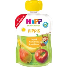 isiltikidsmoda Organik Muzlu Elmalı Armutlu Meyve Püresi 100 gr