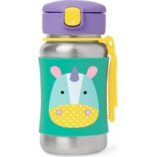 isiltikidsmoda Zoo Pipetli Paslanmaz Çelik Suluk 350 ml Unicorn