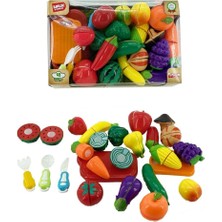 isiltikidsmoda URT007-KUTU-3 41 Pcs Kesilebilen Meyve Sebze Manav