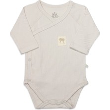 isiltikidsmoda Organic Modal Flying Balloons Kruvaze Uzun Kol Body BS17121 Bej