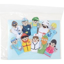 isiltikidsmoda AND-5197 Meslekler Parmak Kukla 10'lu -Anadolu Oyuncak