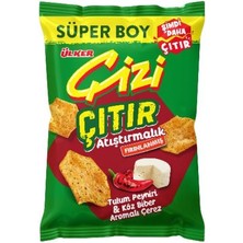 Ülker Çizi Çıtır - Tulum Peyniri&köz Biber Aromalı - 120 Gram - 10 Adet