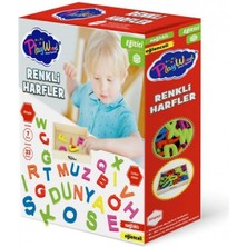 isiltikidsmoda Ahşap Kasalı Renkli Harfler 33 Parça 402