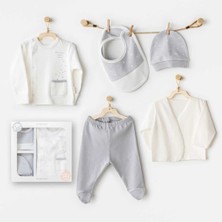 isiltikidsmoda AC25700 Mommy's Little Star 5'li Hastane Çıkışı Ekru