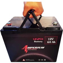 Amperium 12.8V 60AH Lifepo4 Akü-20 Yıl Ömür