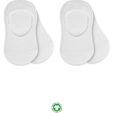 isiltikidsmoda 2'li Penye Babet Silikonlu Basic Çorap 30104 Beyaz Beyaz