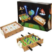 isiltikidsmoda 412 Ahşap Hokey ve Masa Maçı Oyunu