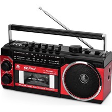 Feyza Design Portatif Kaset Teyp Çalar, Fm/am/sw, Bluetooth, Kart Girişi, Kayıt, Pilli & Elektrikli