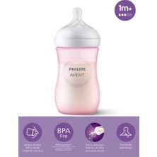 isiltikidsmoda Doğal Tepkili Natural Response Pp Biberon 260 ml 1+ Ay Pembe