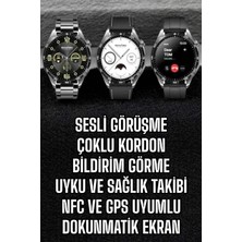 Aesco Akıllı Saat Titreşimli Pusula Nabız ve Tansiyon Ölçer Nfc Uyumlu - Lisinya