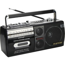 Feyza Design Retro Taşınabilir Kaset Çalar, Fm/am/sw Radyo, Bluetooth ve USB Müzik Çalar