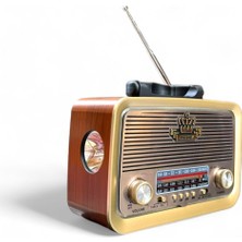 Feyza Design Eskitme Tasarımlı Bluetooth Radyo, Fenerli ve Nostaljik Tasarım