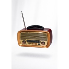 Feyza Design Bakır Renkli Taşınabilir Fm Bluetooth Mp3 ve Sd Kart Müzik Çalar