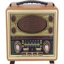 Feyza Design Ahşap Eskitme Bluetooth Hoparlör, Fm, Usb, Tf, Aux, Radyo, Am, M-2027BT
