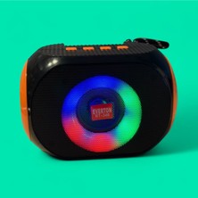 Feyza Design LED Şarjlı Bluetooth Ses Bombası, Tf Kart ve USB Bağlantılı Wireless Speaker