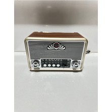 Feyza Design Şarjlı Bluetooth Nostajik Radyo, Usb, Tf, Aux, Fm ile Çok Fonksiyonlu