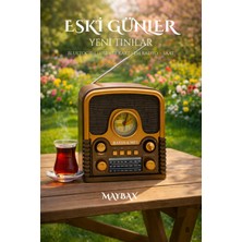 Feyza Design Klasik Tasarımlı Nostaljik Radyo, Bluetooth, Tf Kart, USB ve Fm Destekli