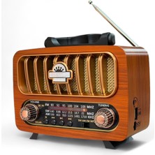 Feyza Design Şık Nostaljik Ayaklı Radyo, Bluetooth ile Elegant Tasarım