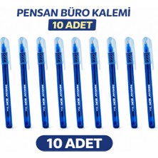 Toptan Bulurum Pensan Büro Tükenmez Kalem 1.0 mm Mavi 10 Adet