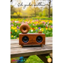 Feyza Design Nostaljik Tasarımlı Bluetooth Müzik Kutusu, USB & Sd Kart, Aux, Radyo, Mp3 Çalar