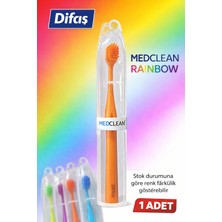 Toptan Bulurum Difaş Medclean Rainbow Diş Fırçası 1 Adet Orta Sert Renkli Yetişkin Diş Fırçası