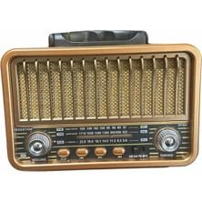 Feyza Design Nostaljik Radyo RT-834, Solar Güneş Panelli, Kart ve USB ile Kumandalı