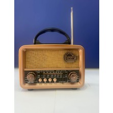 Feyza Design Orta Boy Nostaljik Fm Bluetooth Radyo, Şık ve Kullanışlı Tasarım