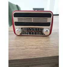 Feyza Design Nostalji Görünüm Fm Radyo Mp3 Çalar, Taşınabilir ve Şık Tasarım