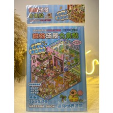 Ayis Aksesuar Dıy Kendin Yap Capybara 5d Sahne Sticker Seti – (4 Sahne + 4 Sticker) Mavi