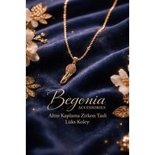 Begonia Accessories Ithal Çelik Gümüş Kaplama Kolye Zincir Set Figürlü Zirkon Taşlı Paslanmaz Kararmaz Unisex 45CM+5CM Boy - 1