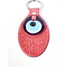 Moncuk Design Oval Desenli Nazar Boncuklu Anahtarlık – Koruma, Şıklık ve Geleneksel Zarafet