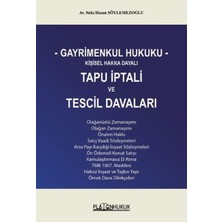 Platon Hukuk Gayrimenkul Hukuku Kişisel Hakka Dayalı Tapu Iptali ve Tescil Davaları