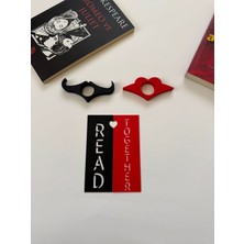 Todekora Çiftlere Özel Sayfa Tutucu ve Kitap Ayracı Seti 4’lü-Okuma Aksesuarı