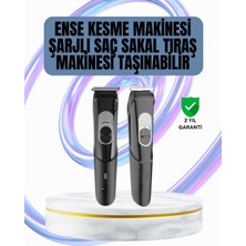 Ergonomik Tasarımlı 3 Taraklı Profesyonel Şarjlı Saç Sakal Tıraş Makinesi