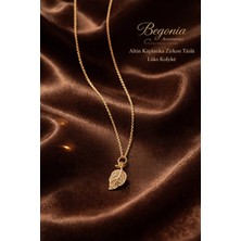 Begonia Accessories Ithal Çelik Altın Kaplama Kolye Zincir Set Figürlü Zirkon Taşlı Paslanmaz Kararmaz Unisex 45CM+5CM Boy - 11