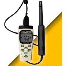 Sevgift Tenmars TM-184 Kablolu Problu Sıcaklık ve Nem Kayıt Cihazı Datalogger