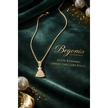 Begonia Accessories Ithal Çelik Altın Kaplama Kolye Zincir Set Figürlü Zirkon Taşlı Paslanmaz Kararmaz Unisex 45CM+5CM Boy - 8