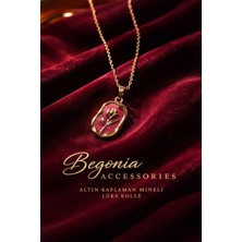 Begonia Accessories Ithal Çelik Altın Kaplama Kolye Zincir Set Figürlü Zirkon Taşlı Paslanmaz Kararmaz Unisex 45CM+5CM Boy - 26