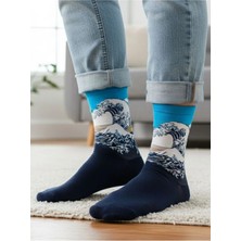 Aksu Çorap Kanagawa Dalga Art Soket Çorap