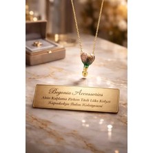 Begonia Accessories Ithal Çelik Altın Kaplama Kolye Zincir Set Figürlü Zirkon Taşlı Paslanmaz Kararmaz Unisex 45CM+5CM Boy - 3