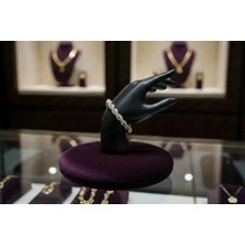 Septemmart 925 Ayar Gümüş Burgu Halat Zincir Unisex Bileklik - 22 cm 12.10 gr 8 mm