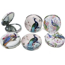 Twin Store Cep Aynası Yuvarlak Tombul Peacock