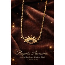 Begonia Accessories Ithal Çelik Altın Kaplama Kolye Zincir Set Figürlü Zirkon Taşlı Paslanmaz Kararmaz Unisex 45CM+5CM Boy - 9