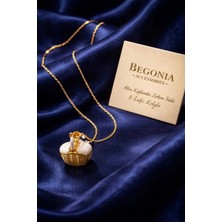 Begonia Accessories Ithal Çelik Altın Kaplama Kolye Zincir Set Figürlü Zirkon Taşlı Paslanmaz Kararmaz Unisex 45CM+5CM Boy - 20