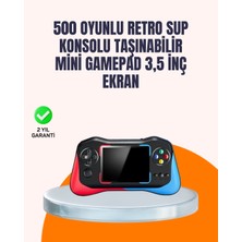 Geniş Ekranlı 500 Oyunlu Taşınabilir El Konsolu - Her Yerde Kesintisiz Oyun Keyfi