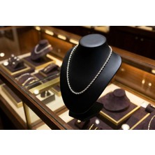 Septemmart 925 Ayar Gümüş El Işçiliği Unisex Burgu Halat Zincir Kolye - 60 cm 32.96 gr