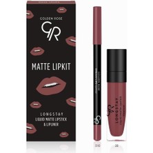 Golden Rose gr Matte Lıp Kıt No: Rose Taupe 1 Paket (1 x 1 Adet)