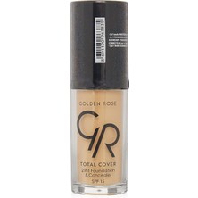 Hype Store Golden Rose Total Cover 2 In 1 Foundation & Concealer Fondöten ve Kapatıcı No: 023