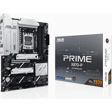 Prime X870-P Anakart Amd Atx, 14+2+1(80A) Güç Desteği, Pcıe 5.0 X16 Nesil Gpu Uyumu, 4x M.2, Ddr5, P