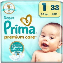 Bebek Bezi Premium Care 1 Numara 33 Adet